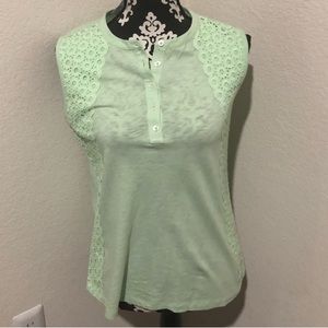 J.Crew mint green sleeveless top NWT